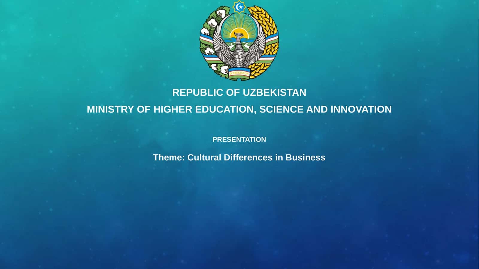 Presentation on Cultural Differences in Business