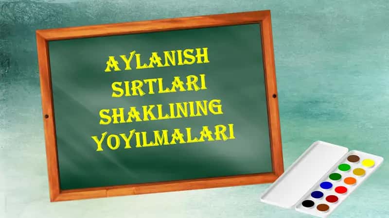 Aylanish sirtlari shaklining yoyilmalari mavzusida