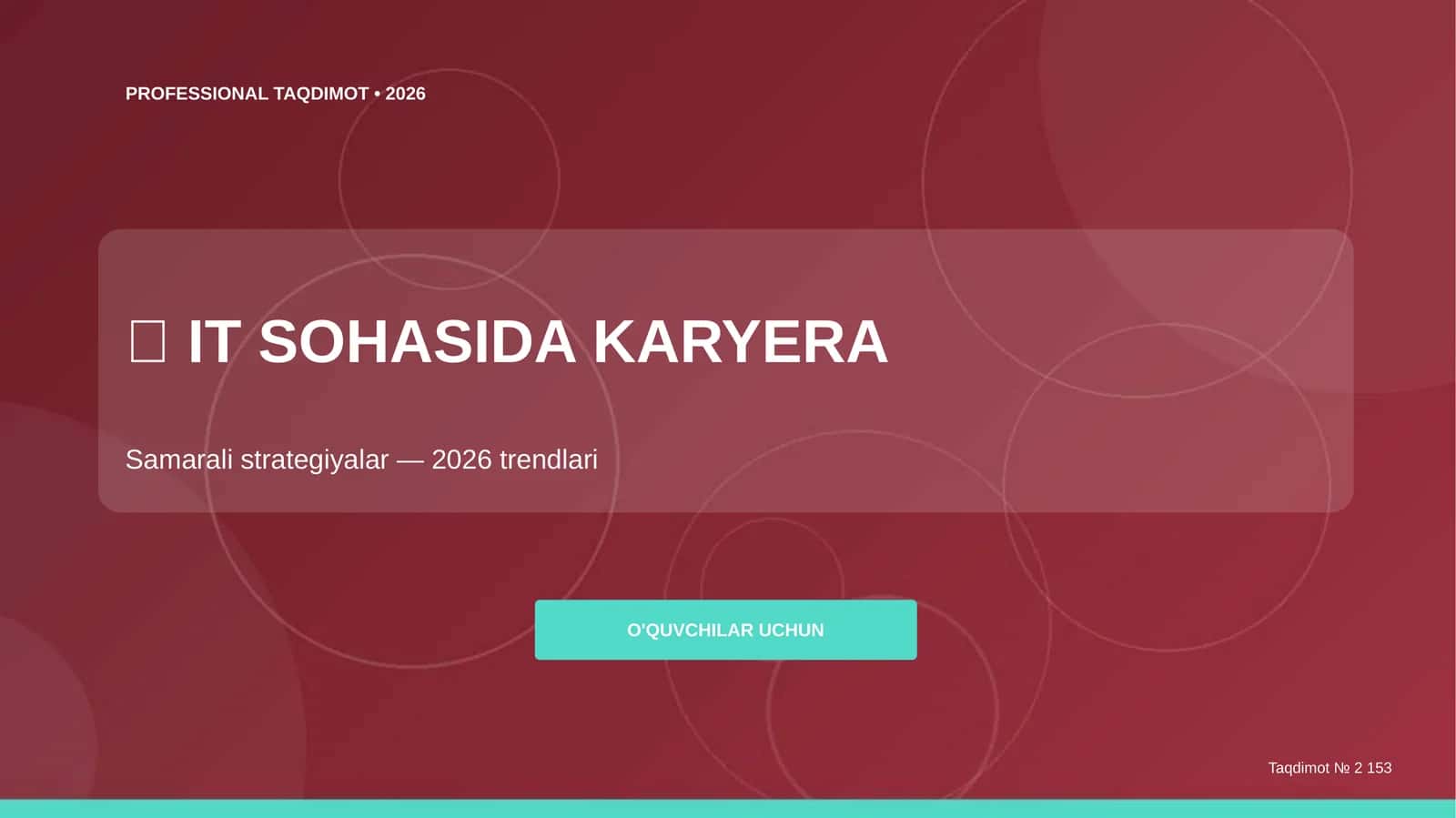 IT sohasida karyera: samarali strategiyalar (2026 trendlari)