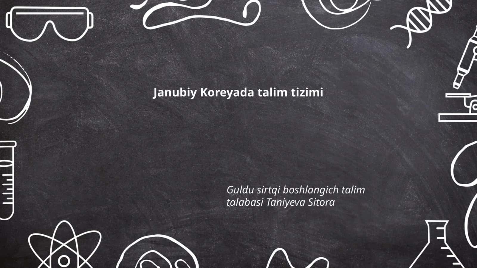 Janubiy Koreyada talim tizimi