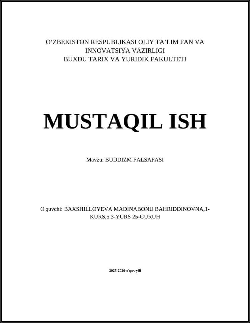 Buddizm Falsafasi