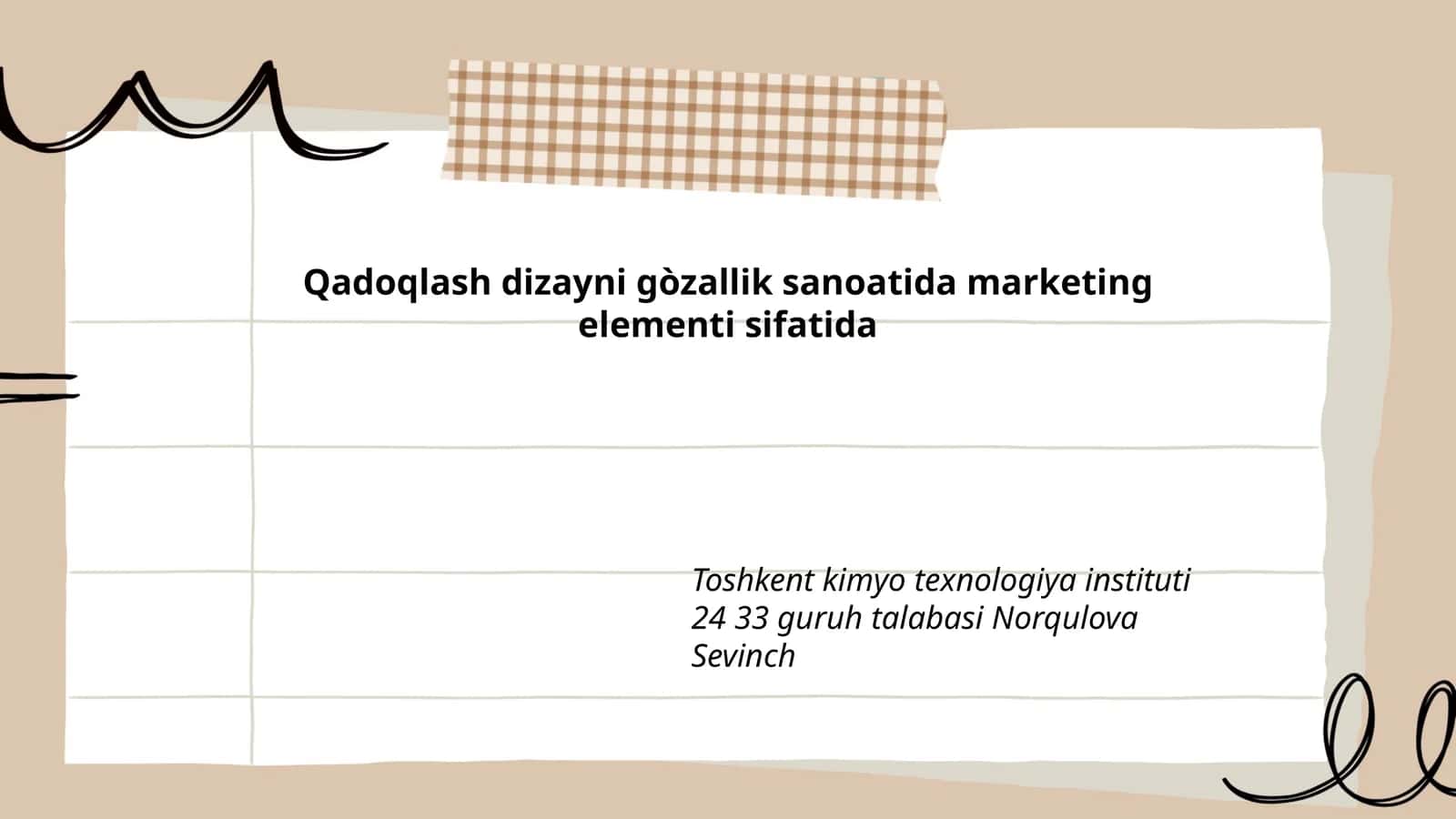 Qadoqlash dizayni va brend identifikatsiyasi