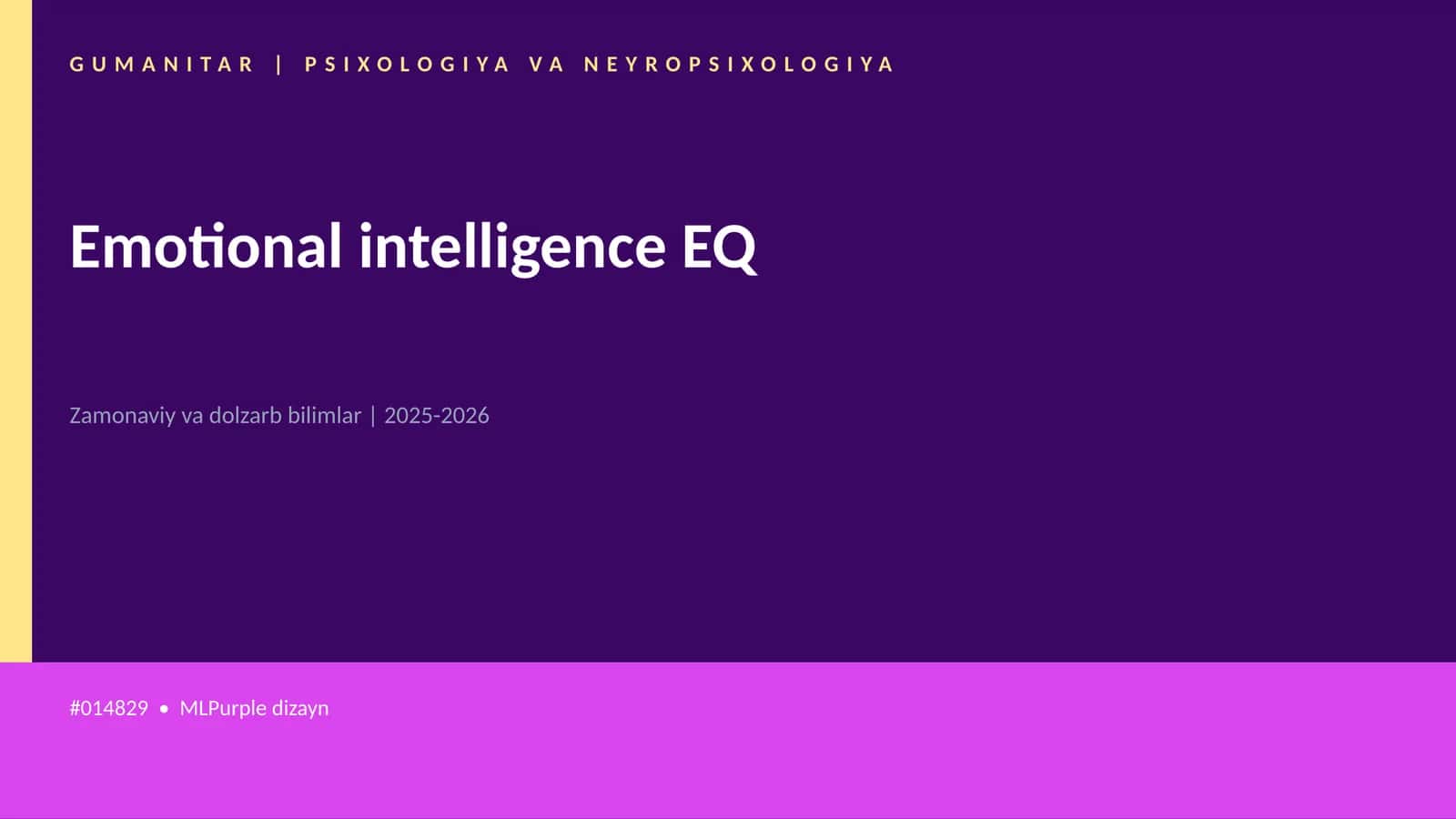 Emotional intelligence EQ