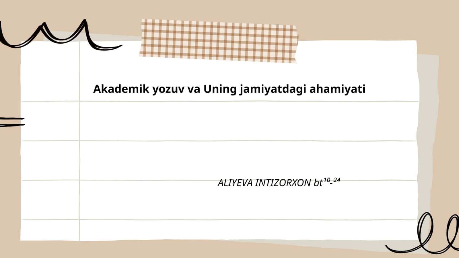 Akademik yozuv va Uning jamiyatdagi ahamiyati