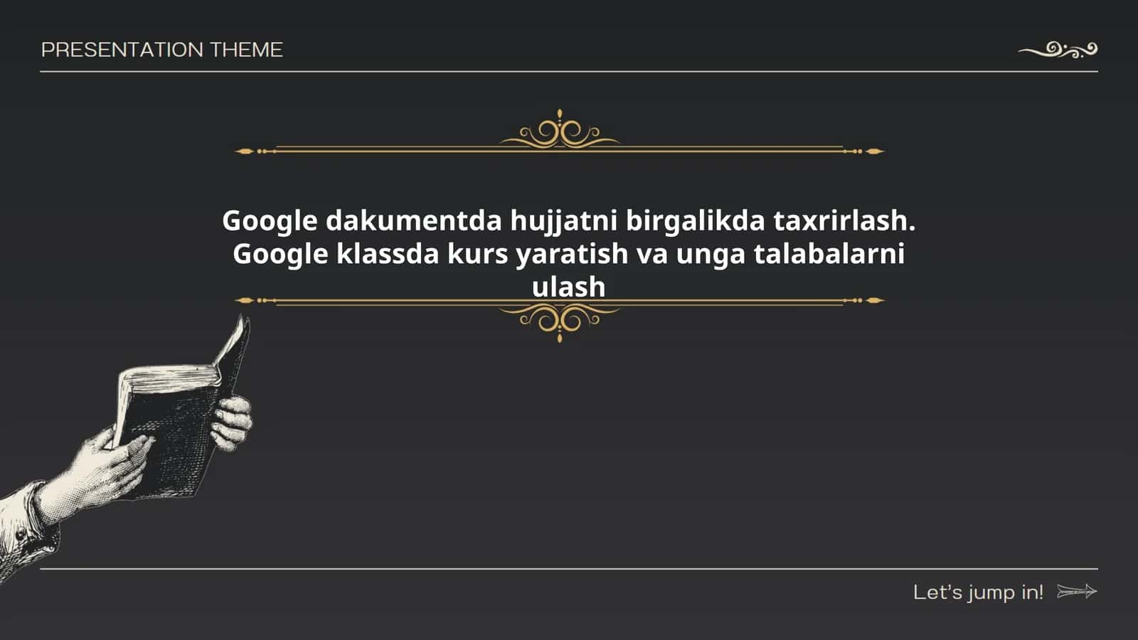 Google hujjatlarida birgalikda ishlash asoslari