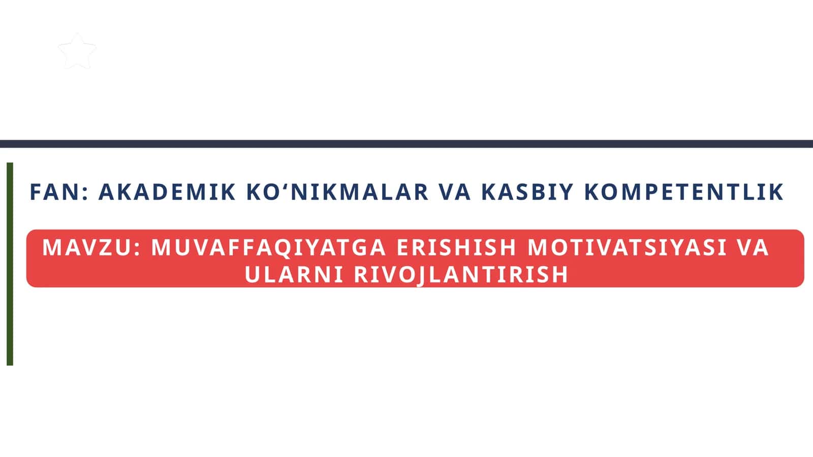AKADEMIK KO‘NIKMALAR VA KASBIY KOMPETENTLIK