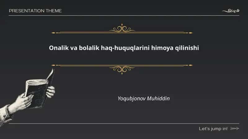 Onalik va bolalik haq-huquqlarini himoya qilinishi