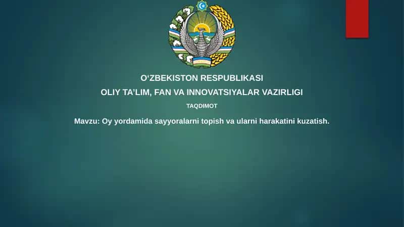 Oy yordamida sayyoralarni topish va kuzatish