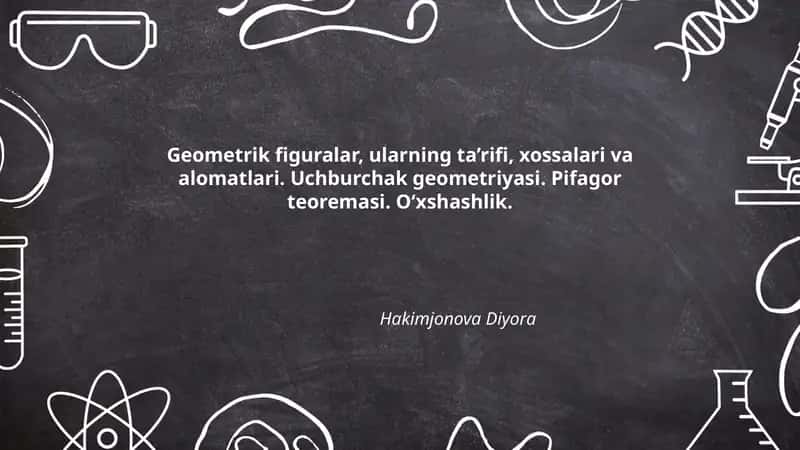Geometrik figuralar va ularning xossalari