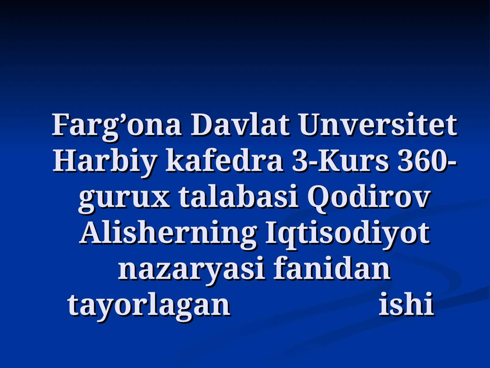 Bank tizimi va bank turlari