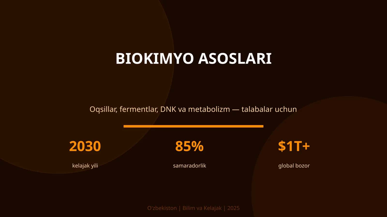 BIOKIMYO ASOSLARI