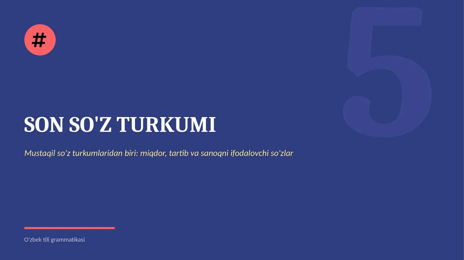SON SO'Z TURKUMI