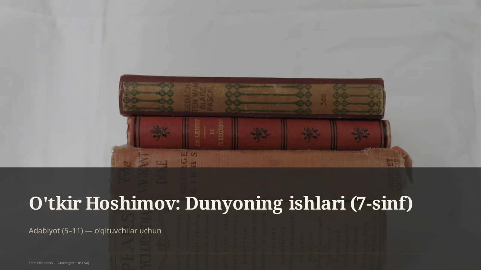 O'tkir Hoshimov: Dunyoning ishlari (7-sinf)