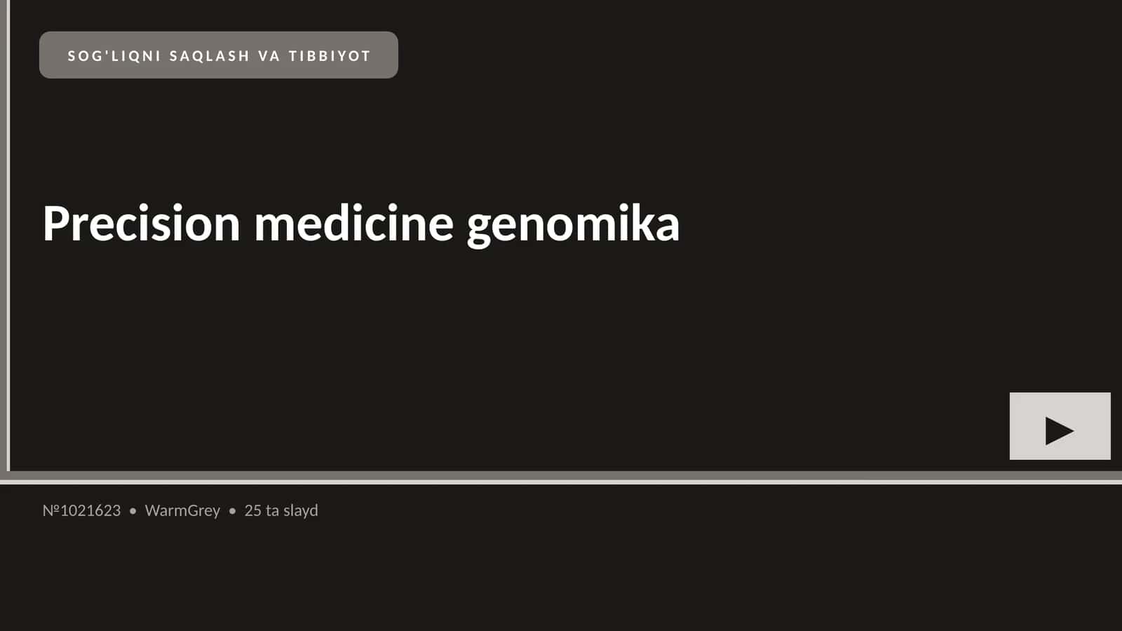 Precision medicine genomika