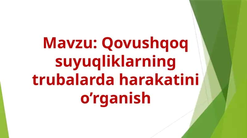Ostvald-Pinkevichviskozimetriya