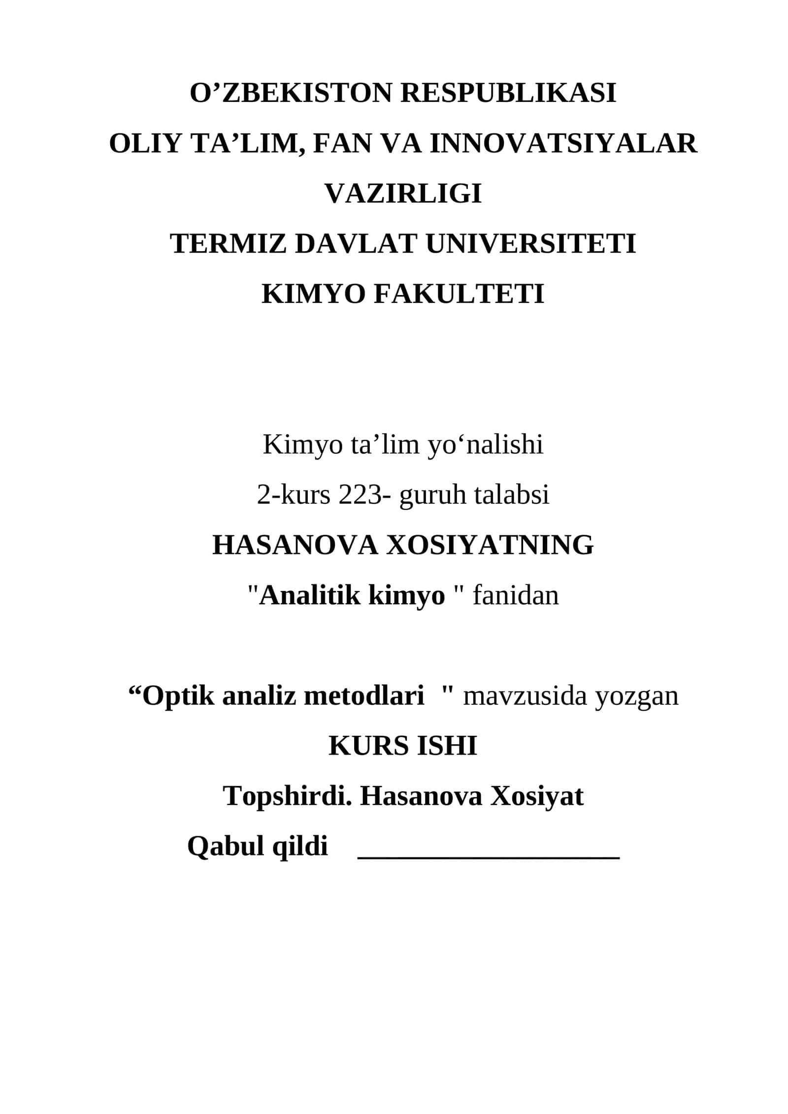 Optik analiz metodlari