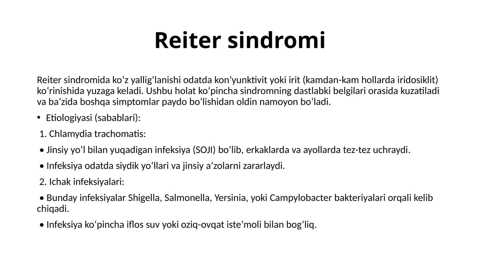 Reiter sindromi