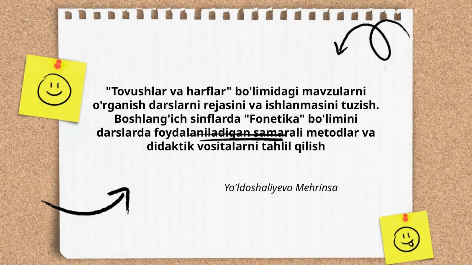 Tovushlar va harflar mavzulari