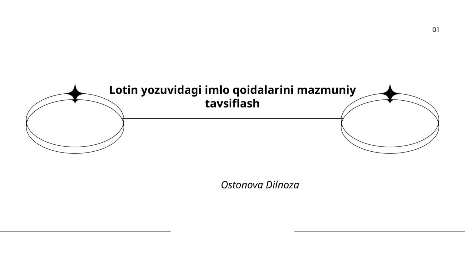 Lotin yozuvidagi imlo qoidalarini mazmuniy tavsiflash