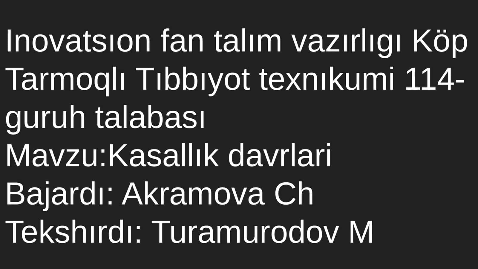 Kasallık davrları
