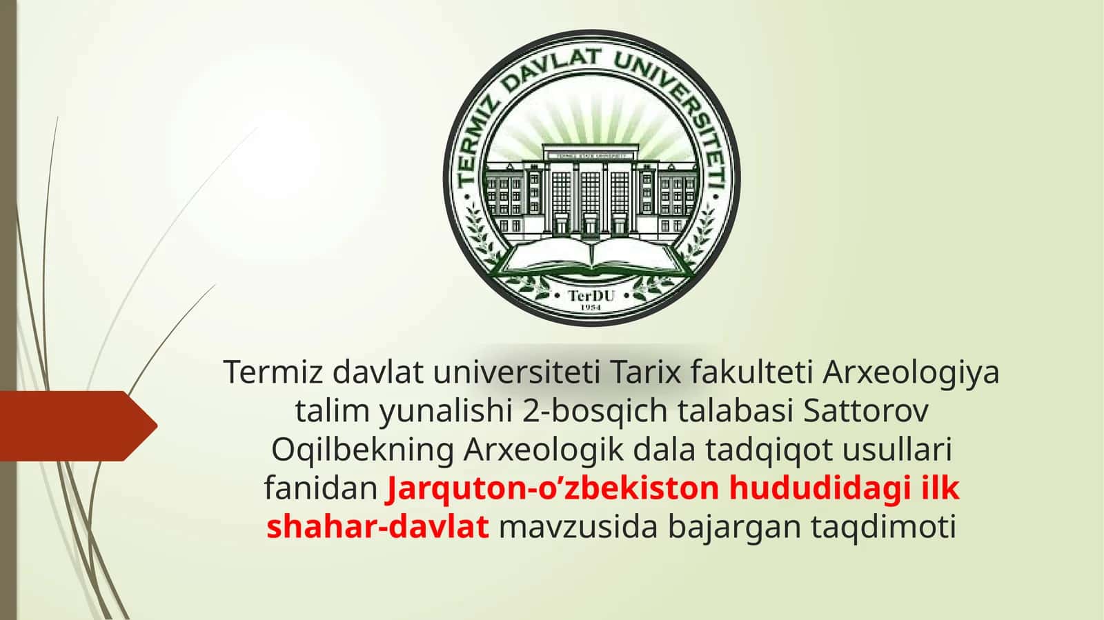 Jarqutonning Tuzulishi