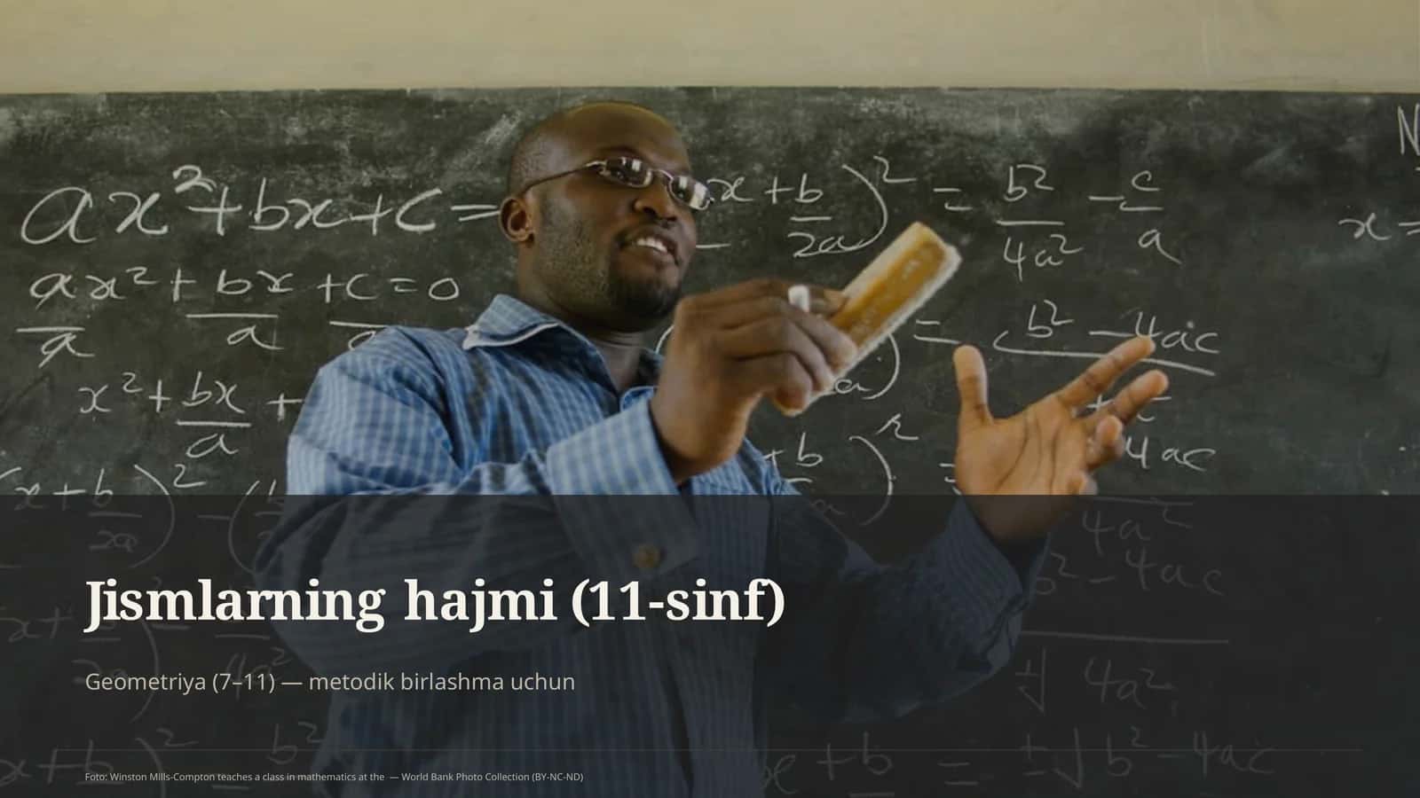 Jismlarning hajmi (11-sinf)