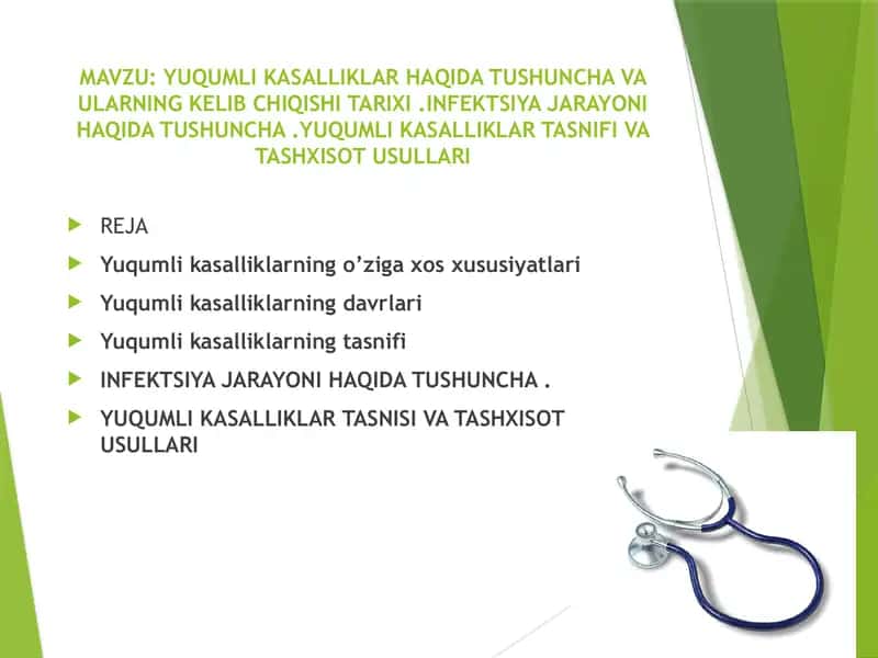 Yuqumli kasalliklar haqida tushuncha