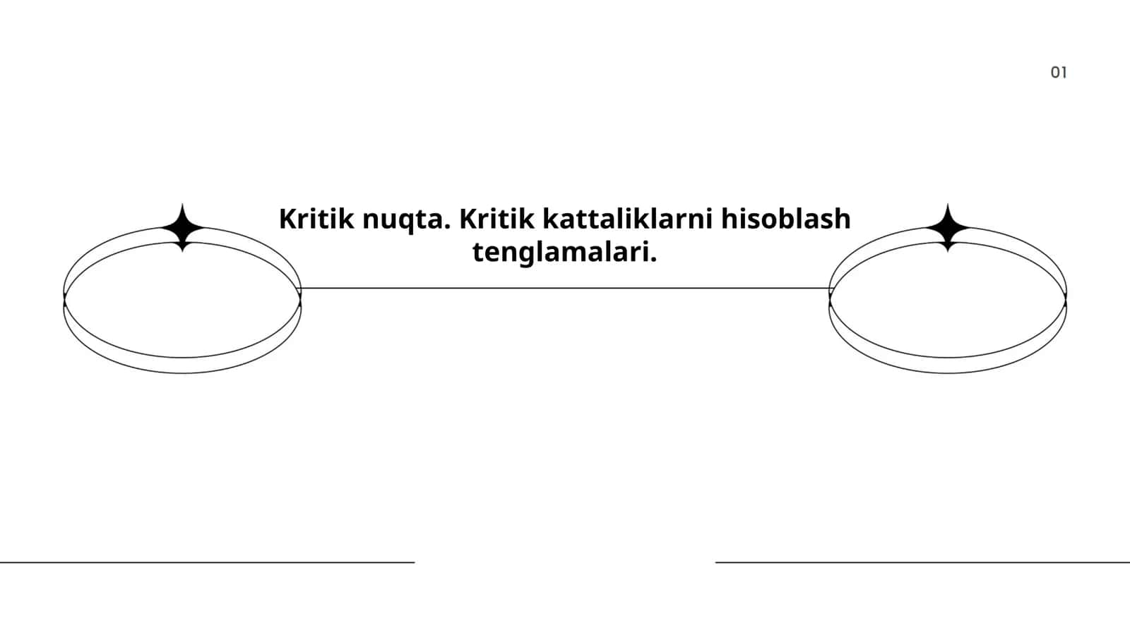 Kritik kattaliklarni hisoblash tenglamalari