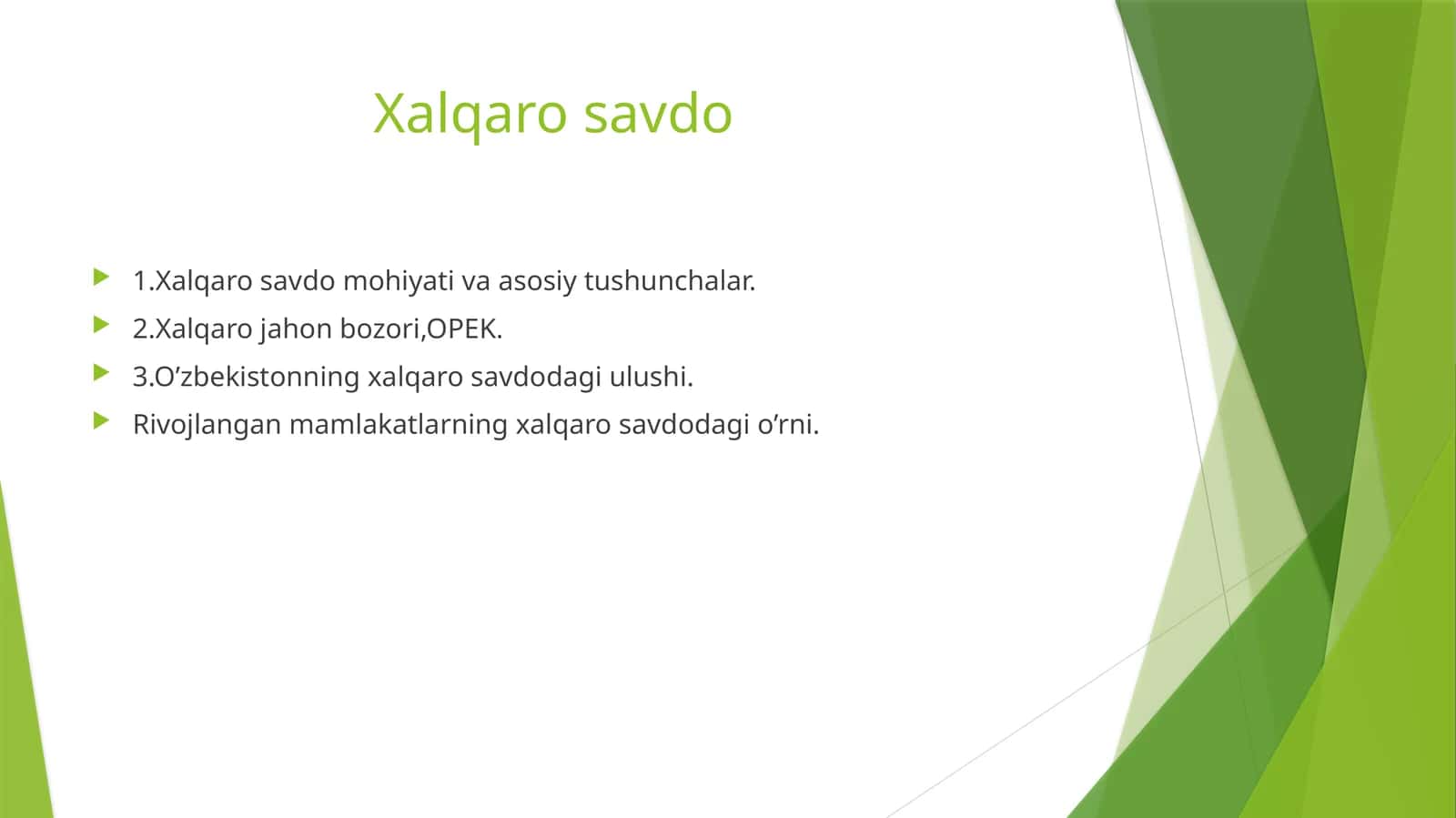 Xalqaro savdo