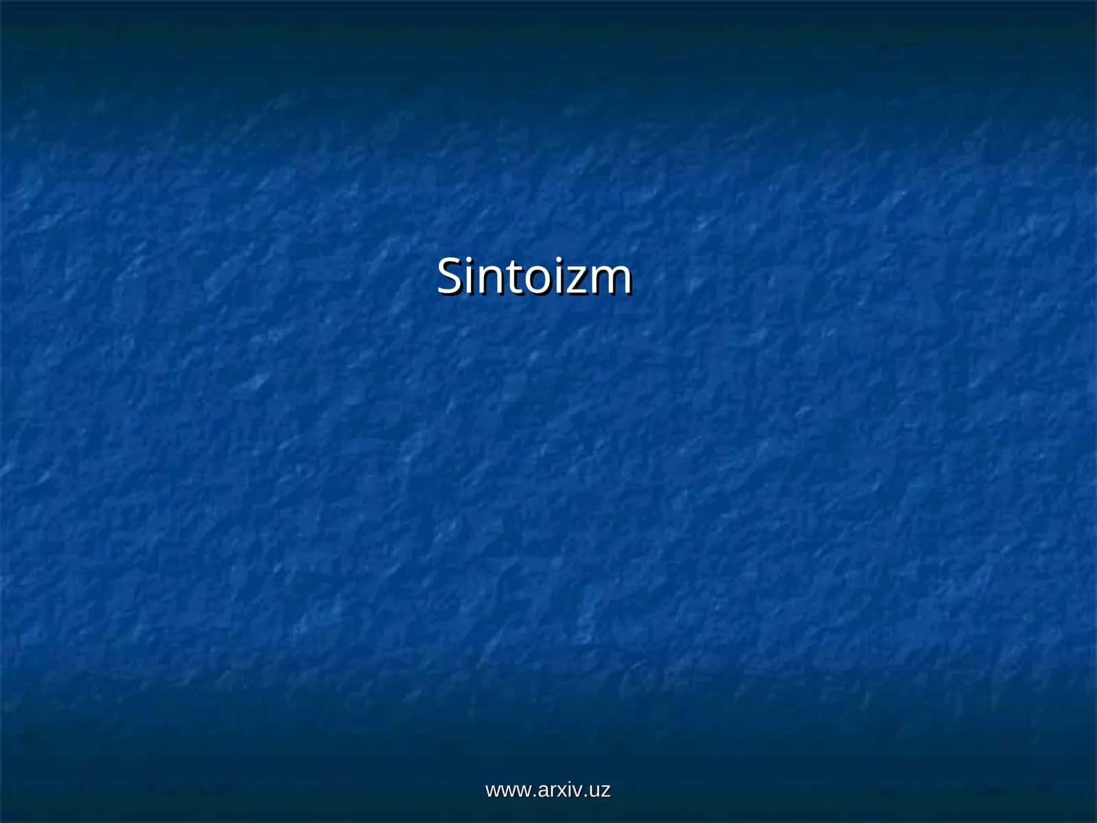 Sintoizm