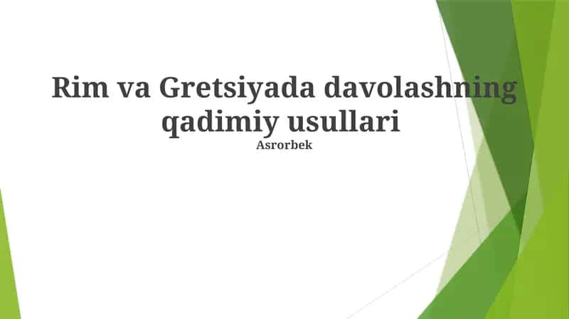 Qadimgi Yunon tibbiyoti: Asoslari va Peshqadamlar