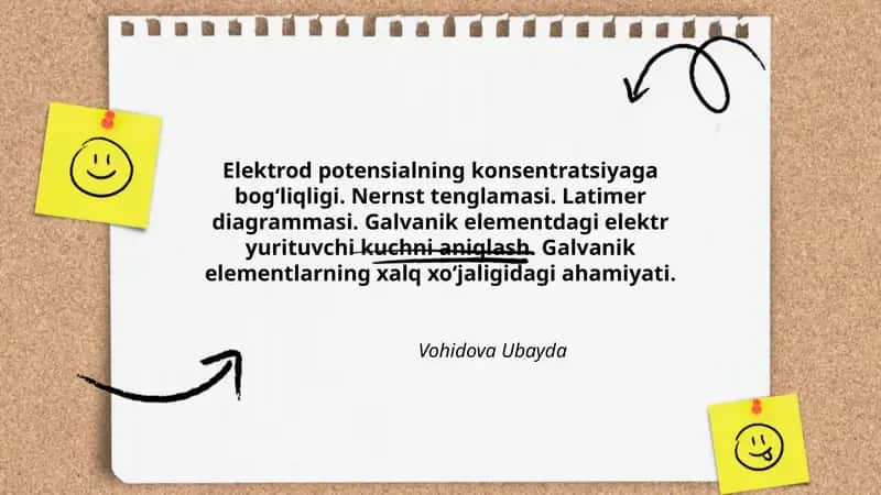 Galvanik elementlar va ularning ahamiyati