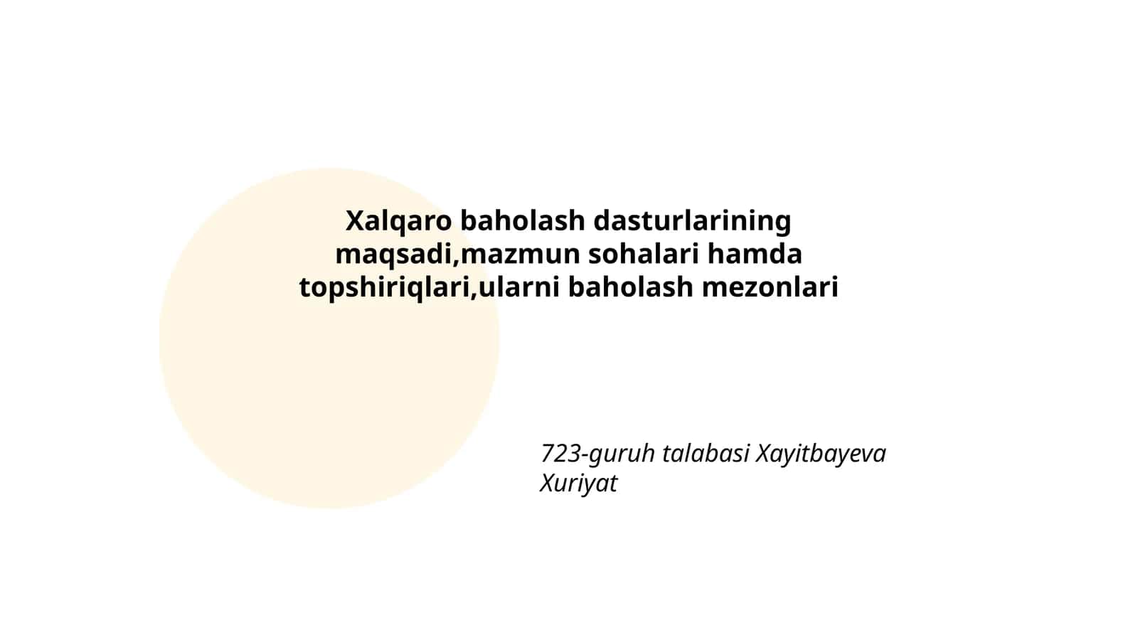 Xalqaro baholash dasturlari