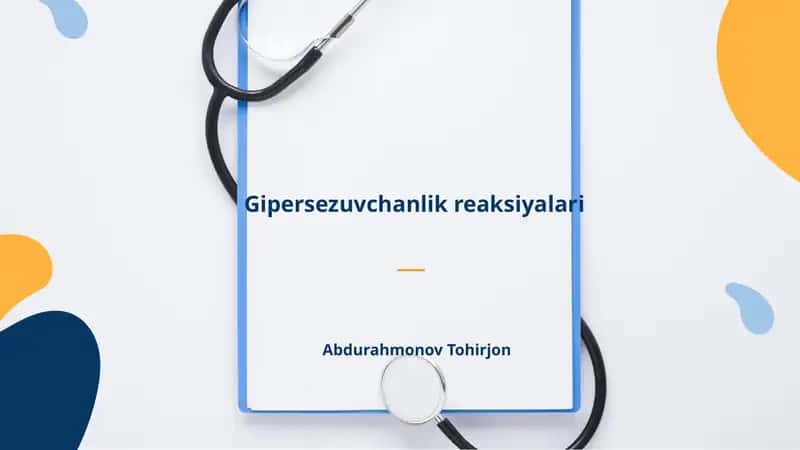 Gipersezuvchanlikreaksiyalari