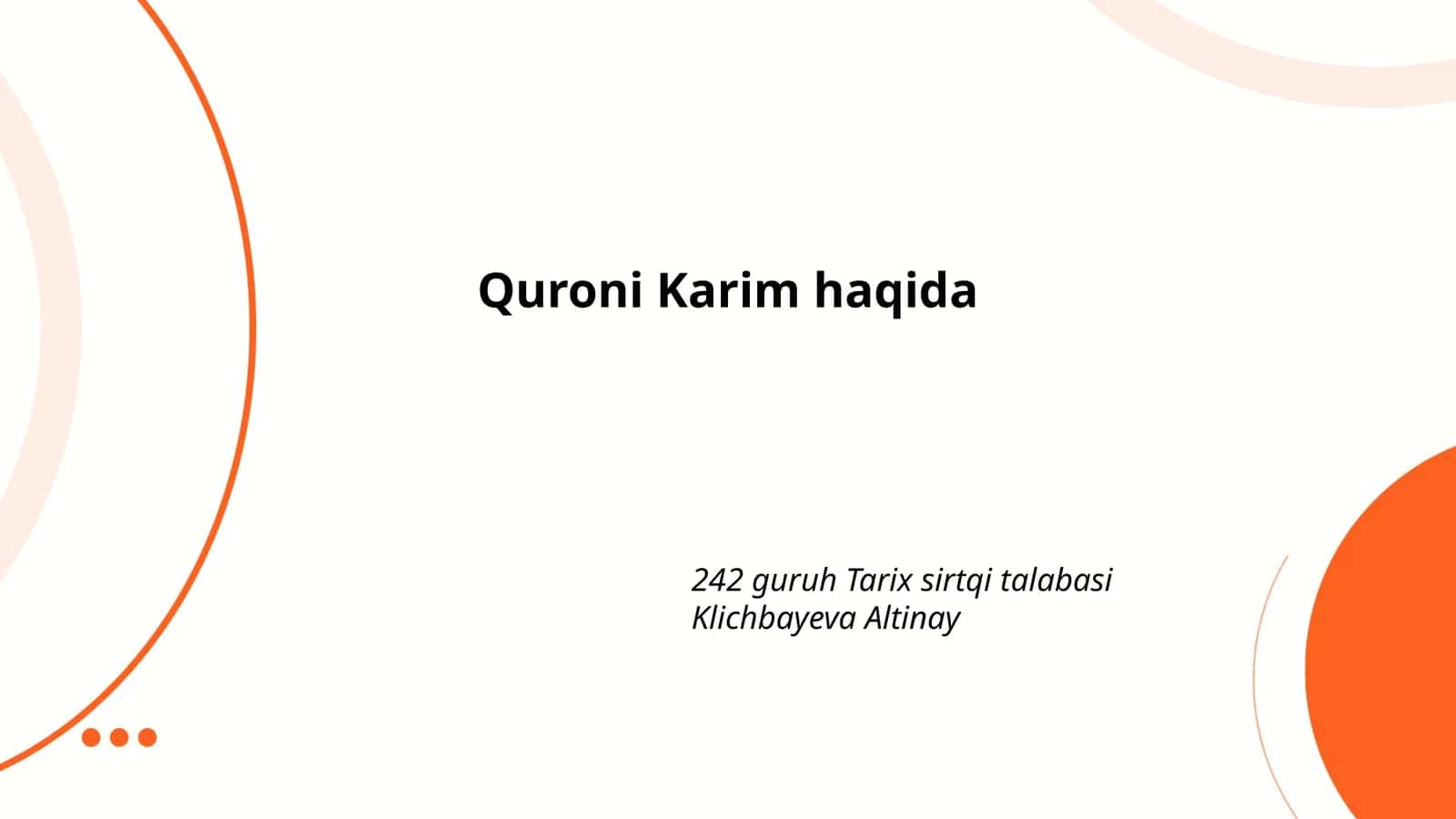 Quroni Karim haqida