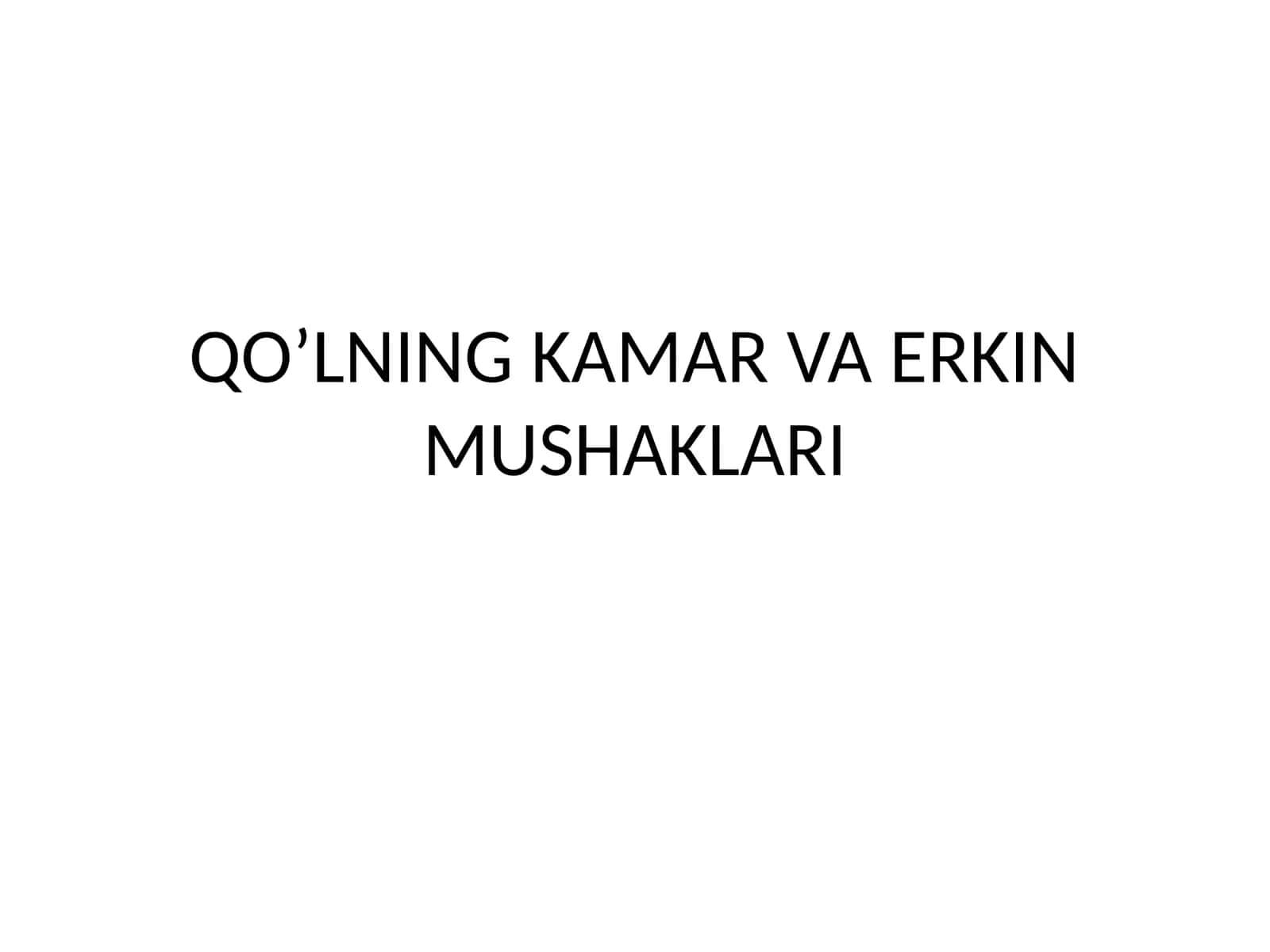 YELKA KAMARI MUSHAKLARI
