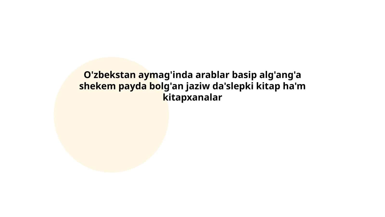 Arablarning Oʻrta Osiyoga kirib kelishi