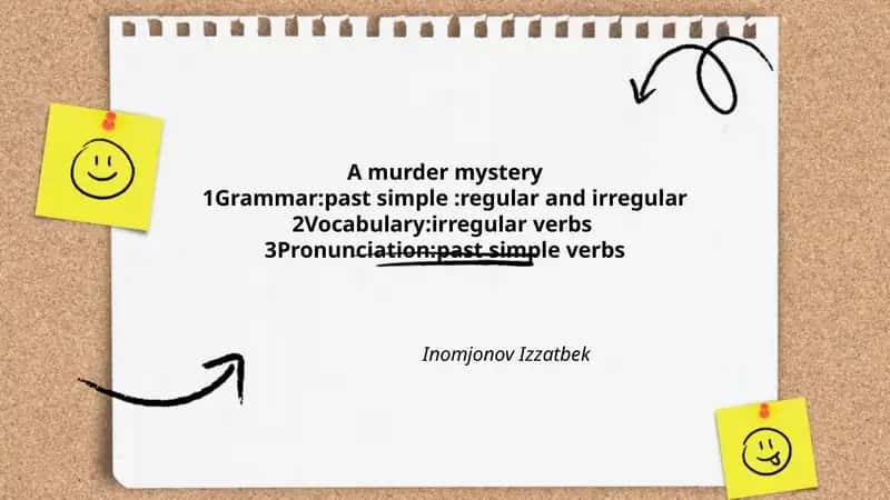 A murder mystery