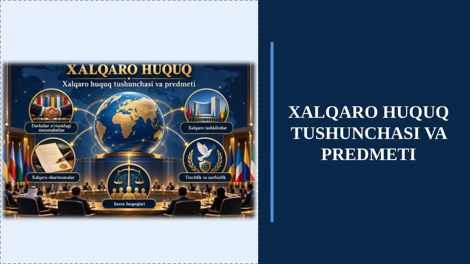 Xalqaro Huquq Tushunchasi va Predmeti