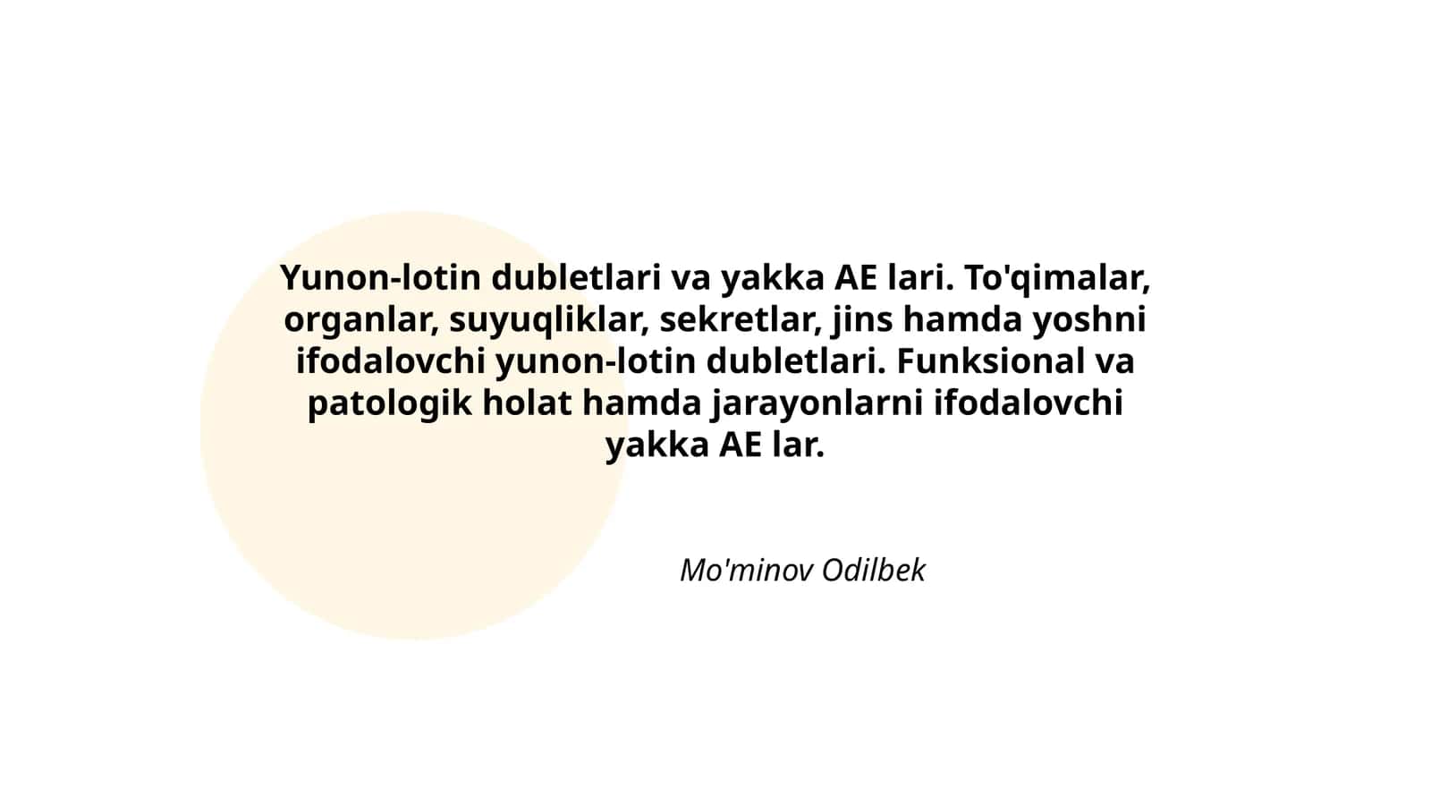 Yunon-lotin dubletlari va yakka AE lari