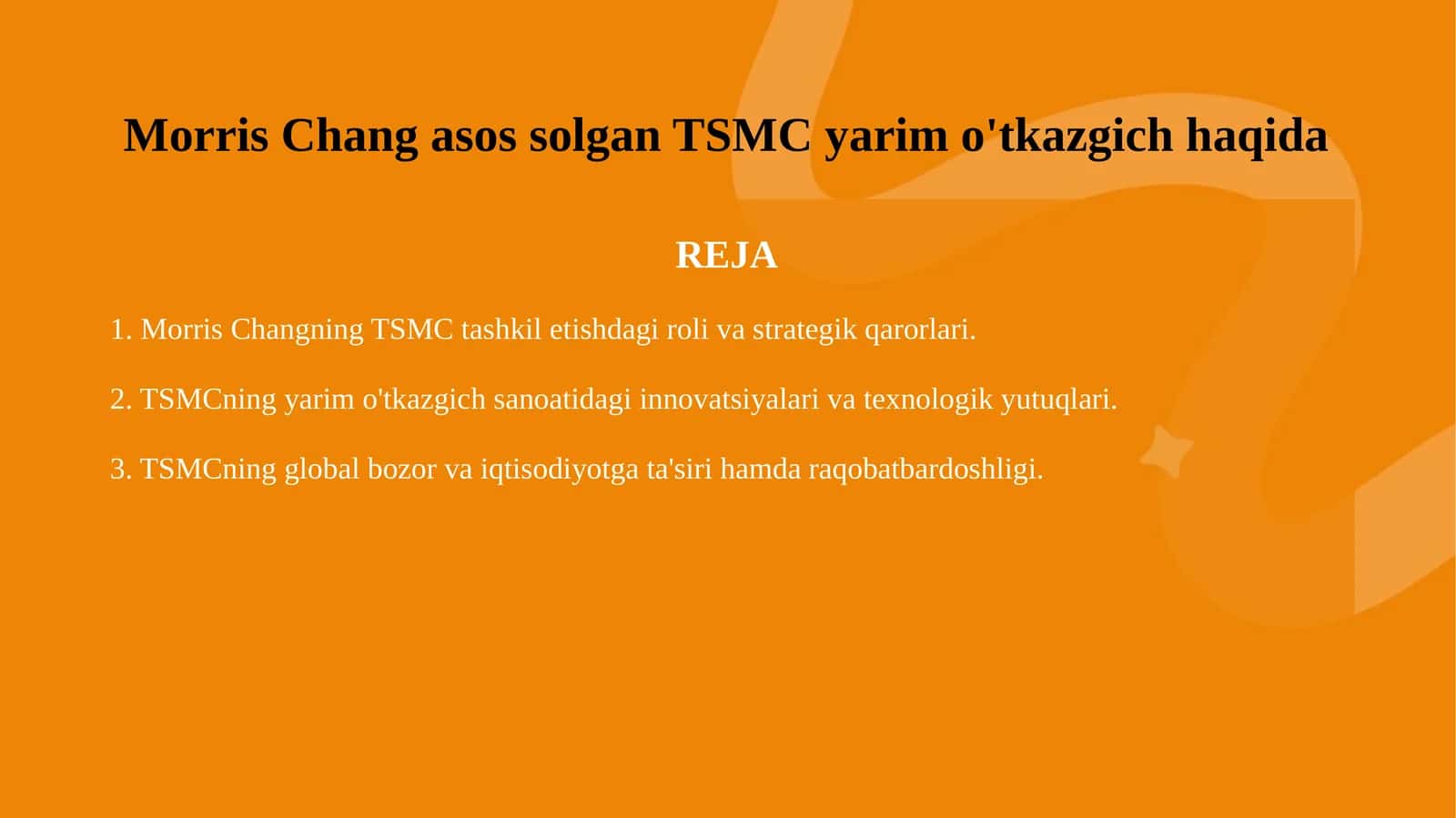 TSMC yarim o'tkazgich haqida