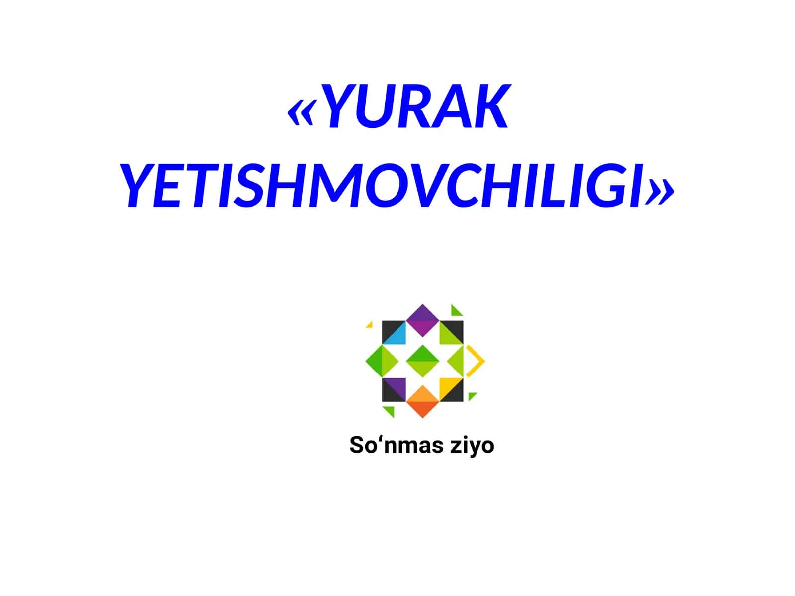 YURAK YETISHMOVCHILIGI