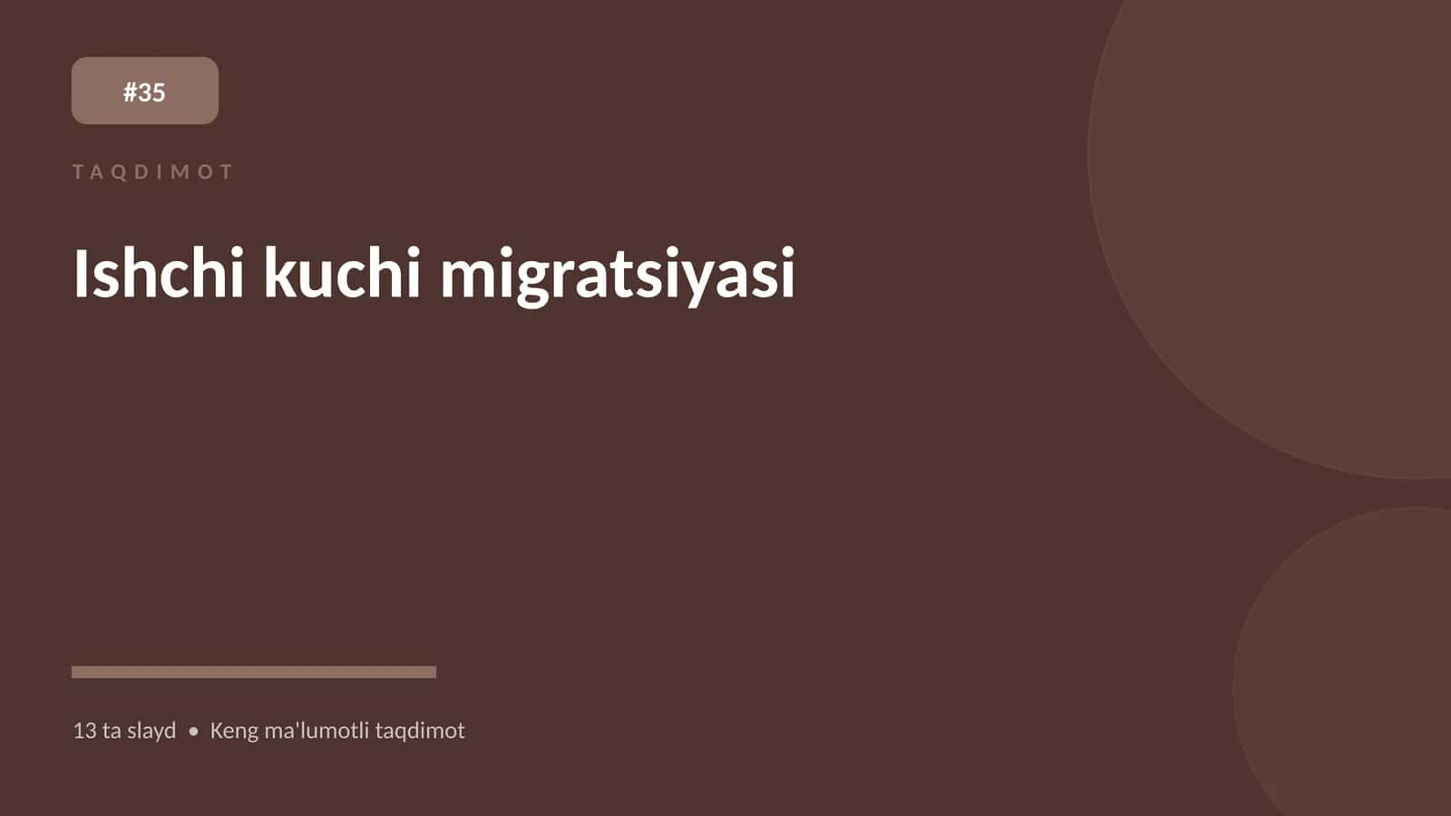 Ishchi kuchi migratsiyasi