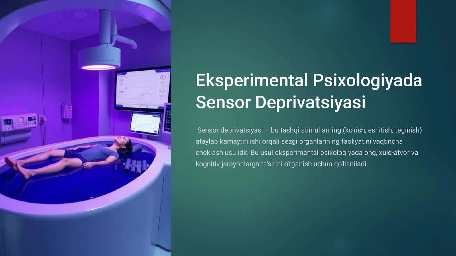 Eksperimental Psixologiyada Sensor Deprivatsiyasi