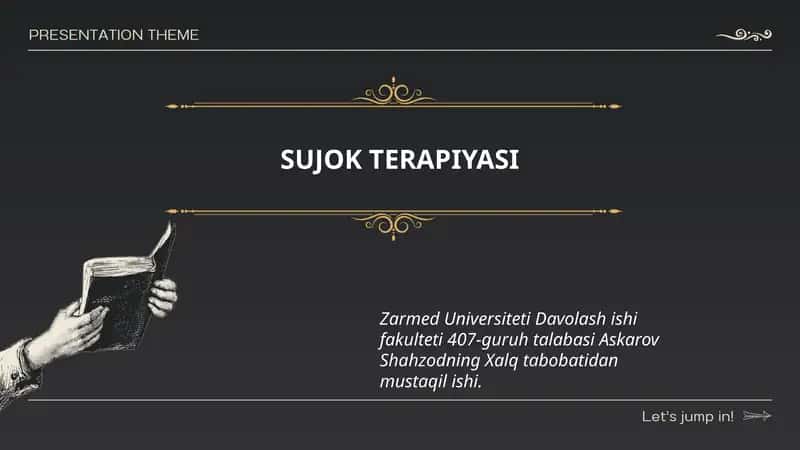 SUJOK TERAPIYASI
