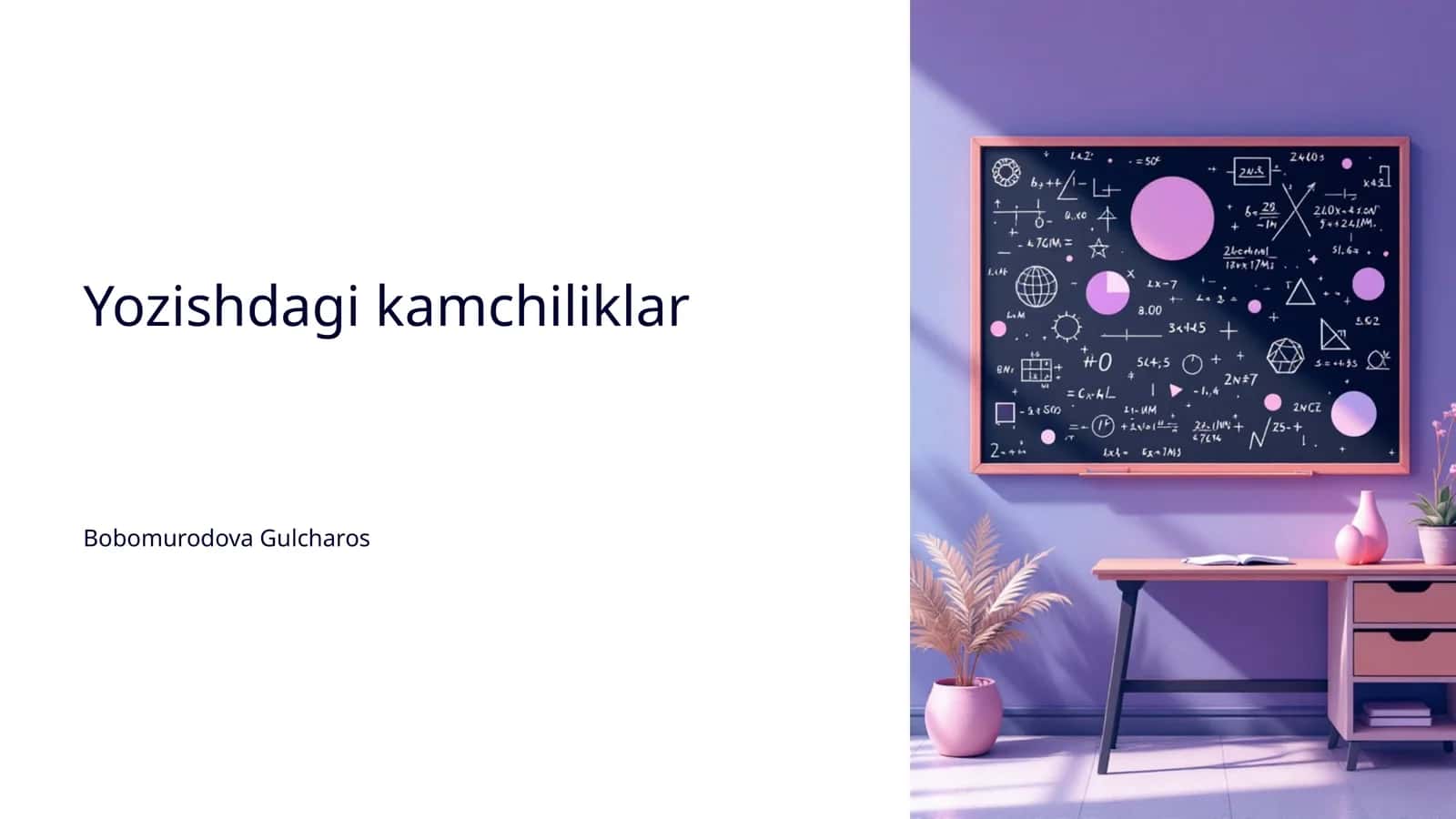 Yozishdagi kamchiliklar