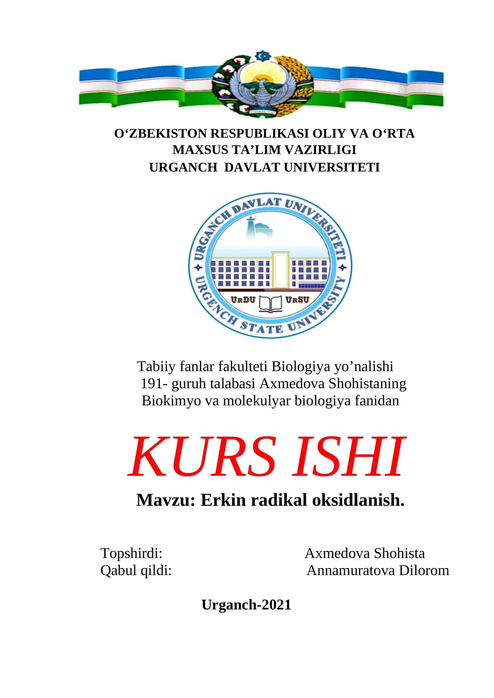 Erkin rodikal olsidlanish