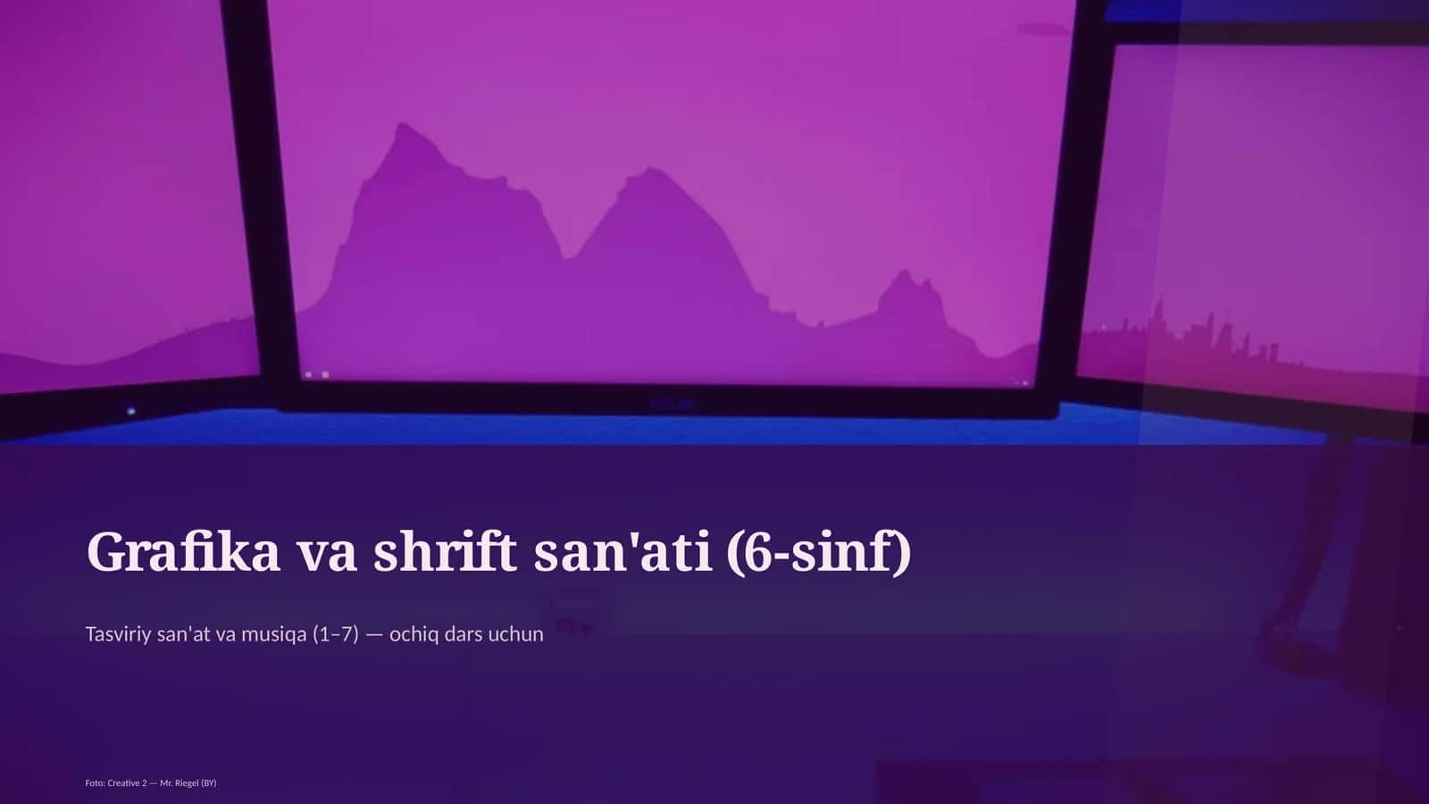 Tasviriy san'at va musiqa (1– 7) — ochiq dars uchun
