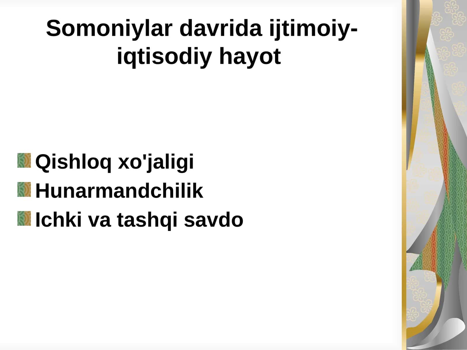 Somoniylardavridaijtimoiy-iqtisodiyhayot