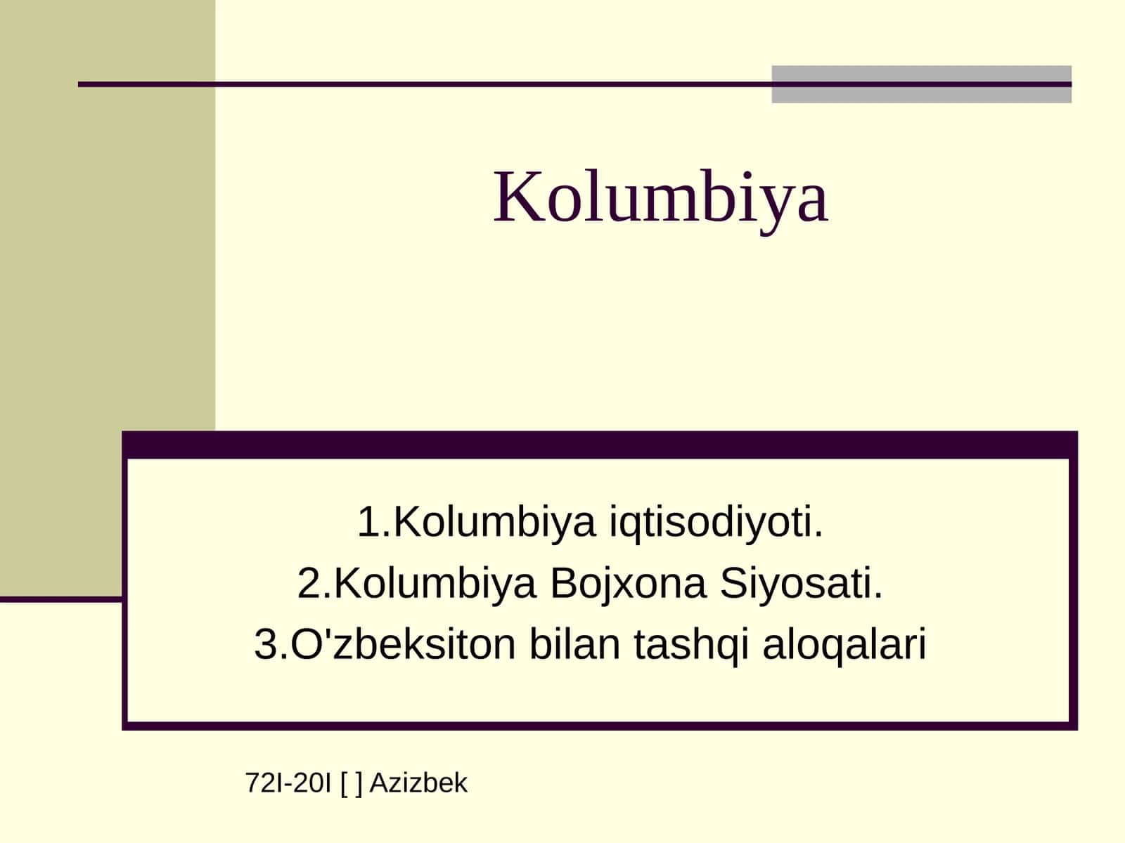 Kolumbiya iqtisodiyoti